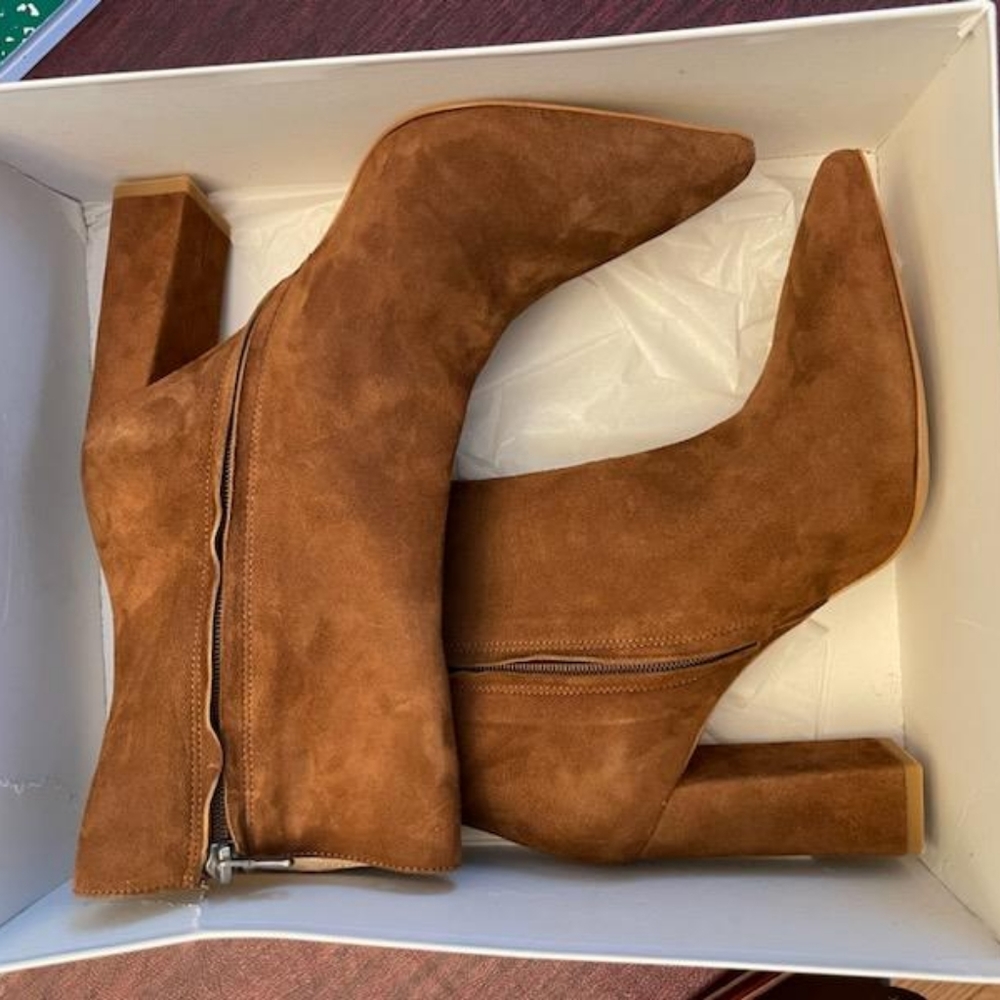 Charles David Lupo Ankle Boot, Women's Size US 8.5 / EU 38.5 Brown NEW
